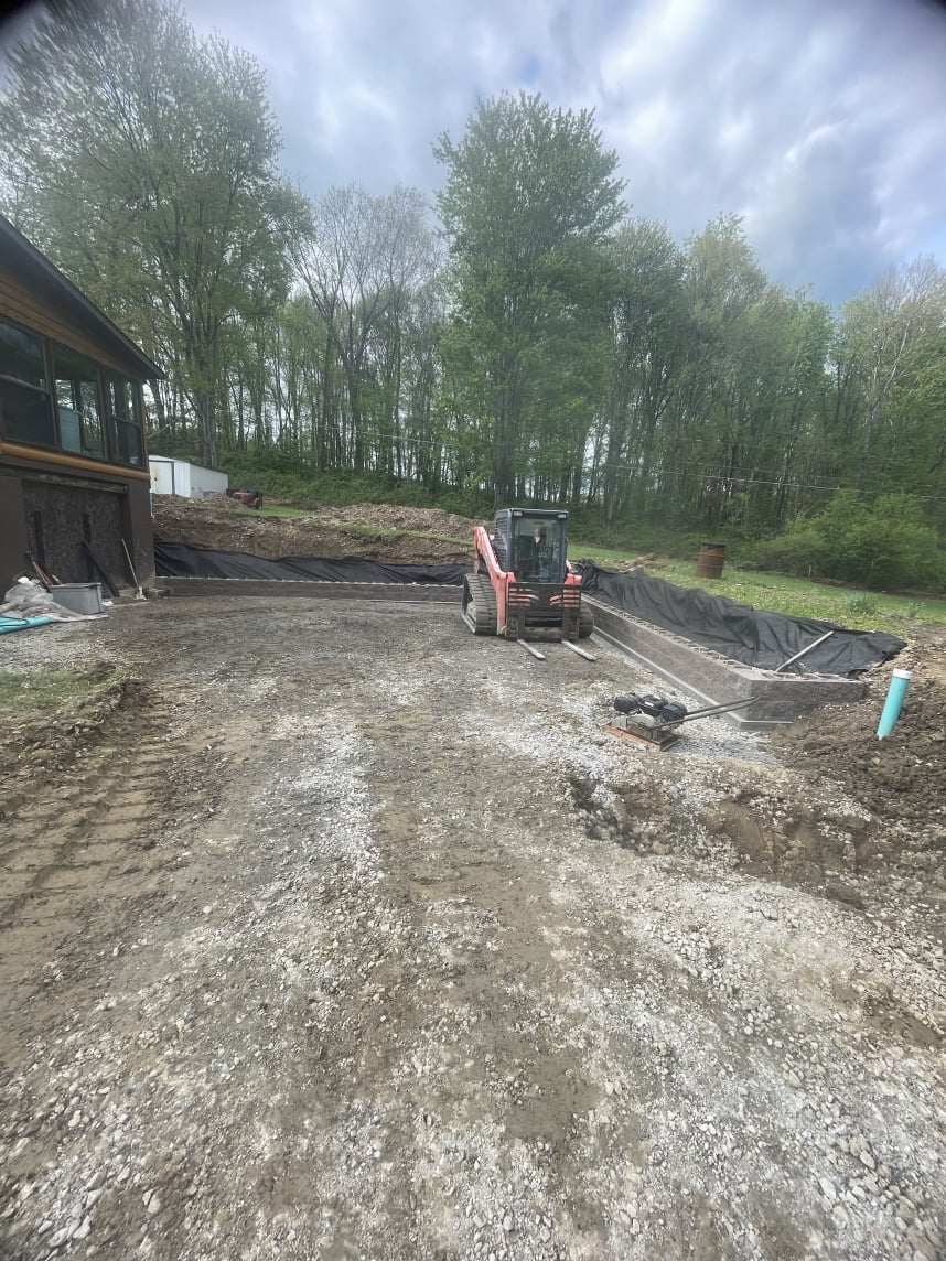 excavating
